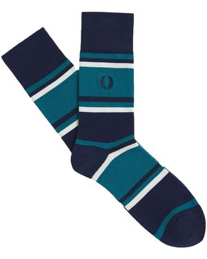 Fred Perry Chaussettes Fp Tennis Stripes Sock - Bleu