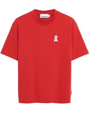 ARMEDANGELS T-Shirt Korte Mouw T-Shirt Femme Tarjaa Iconic Å - Rood
