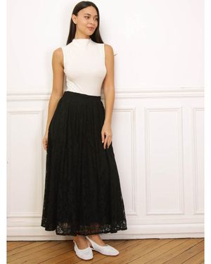 La Modeuse Jupes Longues Jupes Pour Femme - Noir