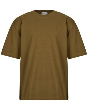 Lacoste T-Shirt Korte Mouw T-Shirt En Jersey De Coton Épais Loose Fit - Groen
