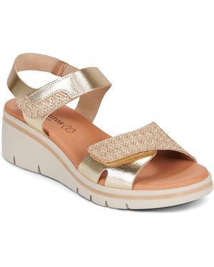 Eva Frutos Keilabsatzsandalen 6410 - Mettallic