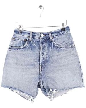 Agolde Short Mini Short - Bleu