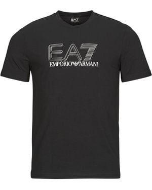 EA7 T-Shirt Train Visibility M Tee - Schwarz