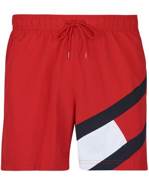 Tommy Hilfiger Costume Bermuda Da Spiaggia Sf Medium Drawstring - Rosso