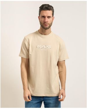 T-shirt Guess Manches Courtes - Blanc - Taille L - Coton Mélangé - Neuf Avec étiquettes - Homme