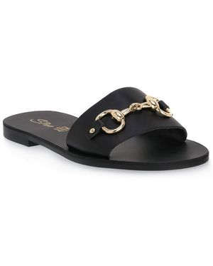 S.piero Claquettes BLACK TR SOLE - Noir