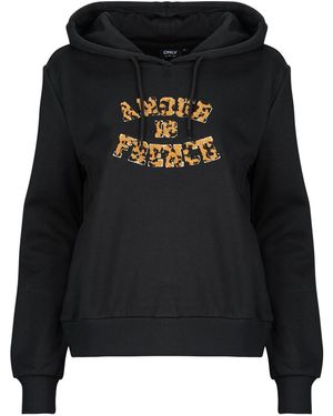 ONLY Kapuzensweaters Onlmaia L/S Believe Hood - Schwarz