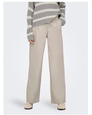 ONLY Pantalons Large 87484 - Gris