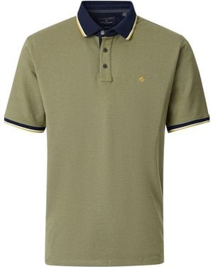CASA MODA T-shirt Polo Piqué Contrast Vert