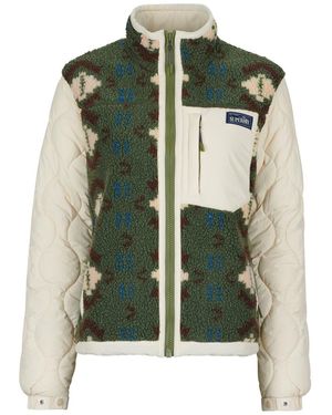 Superdry Felpa Fleece Onion Quilt Hybrid Jacket - Verde