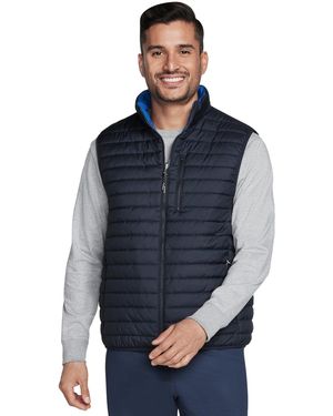 Skechers Donsjas Go Shield Altitude Reversible Vest - Blauw