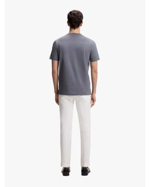 BOSS T-shirt T-Shirt gris en coton - Bleu
