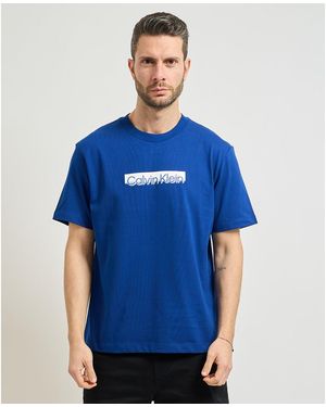 Calvin Klein T-shirt T-shirt col rond avec logo - Bleu