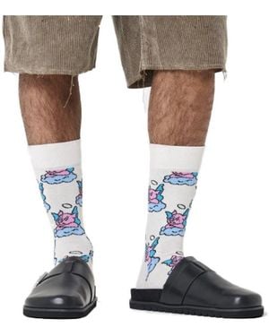 Happy Socks Chaussettes hautes Good Pig - Marron