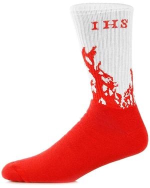 IHS Socquettes Socks Flames - Rouge