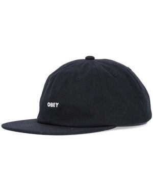Obey Casquette Bold Twill 6 Panel Straack - Bleu