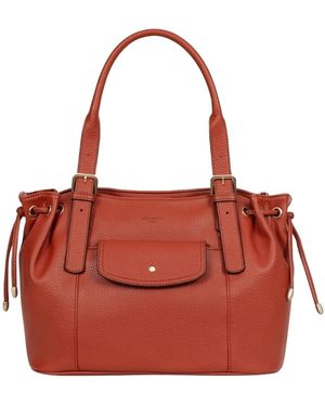 Hexagona Sac A Main Sac Cabas Ref 8620337 Brique 36*28*13 Cm - Rouge