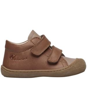 Naturino Baskets basses Chaussures premiers pas en cuir COCOON VL - Marron