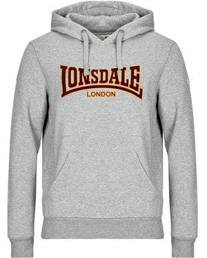 Lonsdale London Sweat-shirt HOODED CLASSIC LL002 - Gris