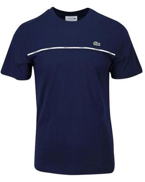 Lacoste T-shirt Tee-shirt tape - Bleu