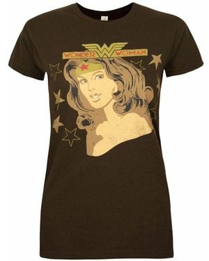 Dc Comics T-Shirt Wonder T-Shirt À Manches Courtes - Marron