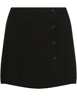 Ck Jeans Jupes Ecovero Nylon Wrap S - Noir
