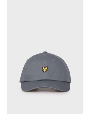 Lyle & Scott Pet He2321A Baseball Cap-W635 Gunmetal - Blauw
