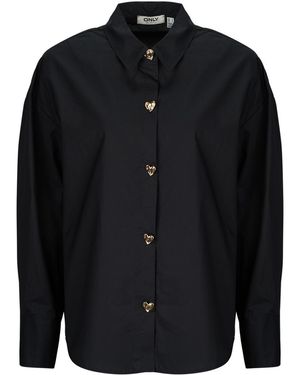 ONLY Overhemd Onlkiri Button Detail - Zwart