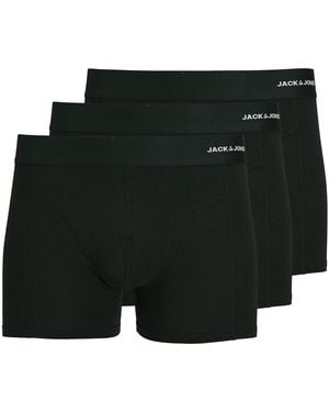 Jack & Jones Caleçons Caleçon Paquet de 3 JACBASIC TRUNKS 3 PACK - Noir