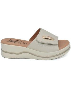 Cokketta Sandales Compensées - Gris