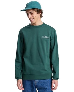 Quiksilver Sweat-shirt Basic Graphic - Vert