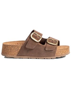 Yokono Mules Baskets Wiwi - Marron