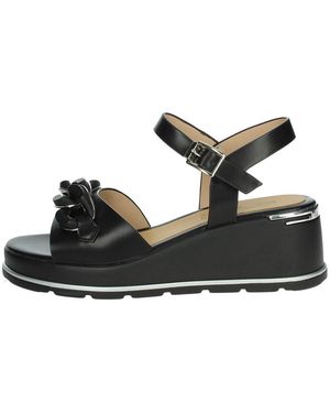 Keys Sandalen Met Sleehak K-11000 - Zwart