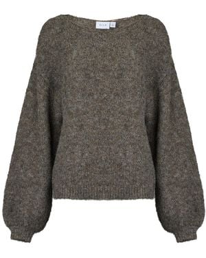Vila Pullover Vimarley L/S Knit Pullover - Grau