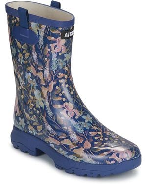 Aigle Regenlaarzen Alya Print - Blauw
