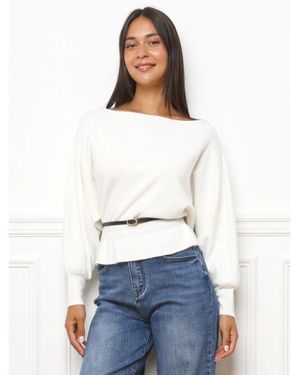 La Modeuse Pull Pulls Pour Femme - Blanc