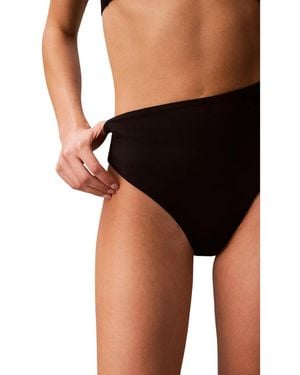 Calvin Klein Maillots de bain HIGH WAIST BIKINI LV00Q62706 - Noir