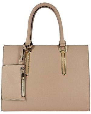 Crazychic Sac à main Grand Sac à Main avec Portemonnaie - Neutre