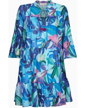 Rene' Derhy Abito Corto Permayou Robe - Blu