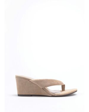La Modeuse Sandalen Met Sleehak 77997_P185189 - Wit