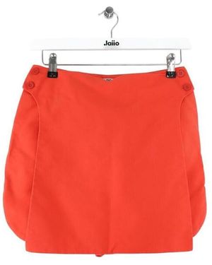 KENZO Short Mini short en coton orange - Rouge