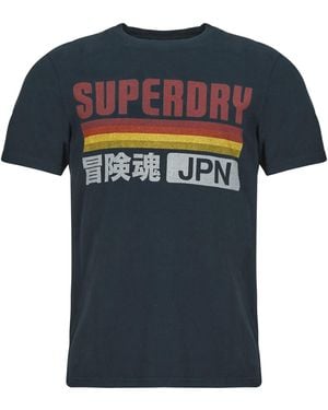 Superdry T-Shirt Japan - Blu