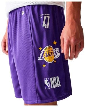 KTZ Short LOS ANGELES LAKERS MESH TRP - Violet