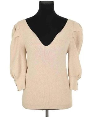 Ba&sh Pull Pull en coton beige - Neutre