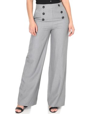 La Modeuse Broek 70671_P165232 - Grijs