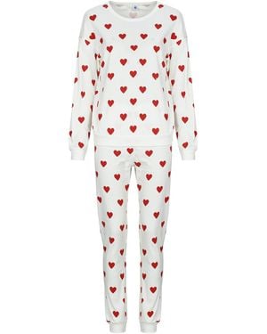 Petit Bateau Pigiami Camicie Da Notte Toxa - Bianco