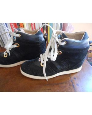 Serafini Baskets Montantes Sneakers Daim De Cuir - Noir