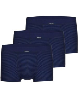 Ammann Caleçons Caleçon Paquet de 3 Jeans Retro Short 3P - Bleu