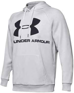 Under Armour Sweat-shirt Rival Fleece Logo Hoodie - Gris