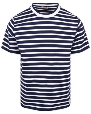 Armor Lux T-Shirt T-Shirt Hèritage Rayures Marine - Bleu